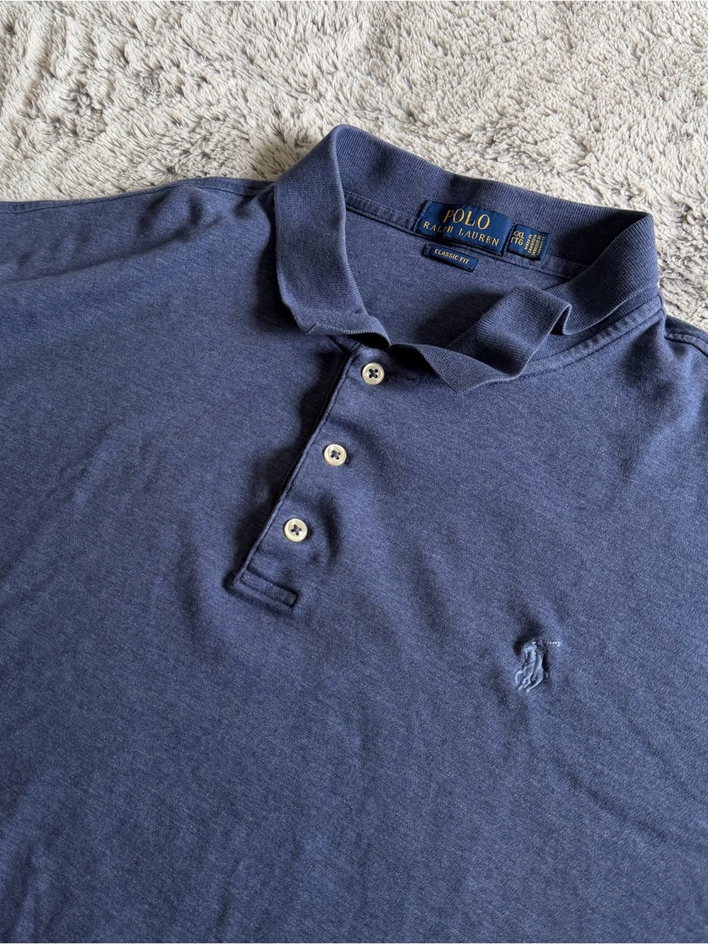 Polo Ralph Lauren Polo‎ Shirt Mens 2XL Navy
Short Sleeve Classic Fit Pony Logo